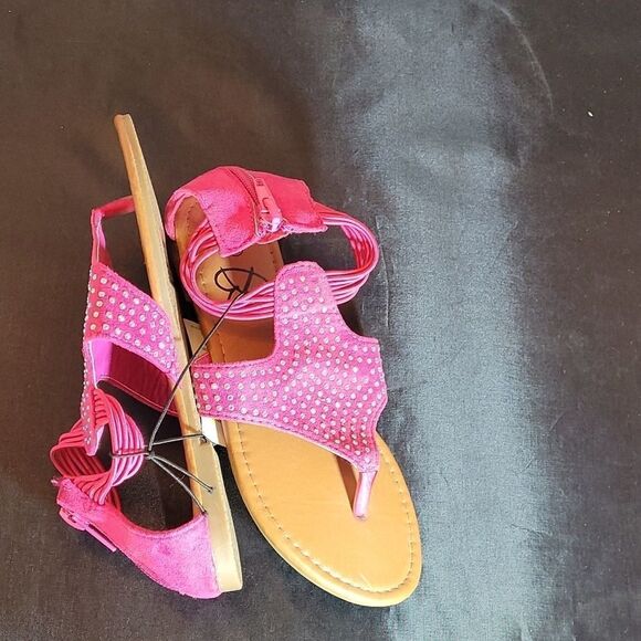 BRAND NEW BOBBIE BROOKS PINK SANDAL - Picture 11 of 12